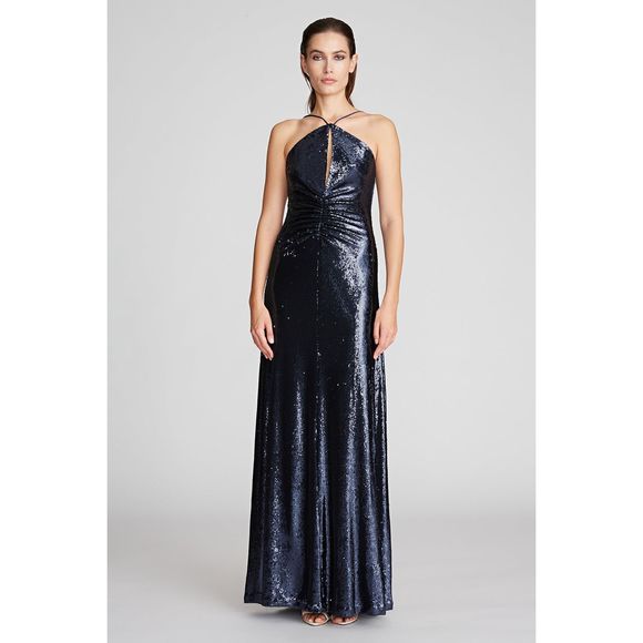HALSTON MAYA GOWN IN SEQUINS - Picture 1 of 11